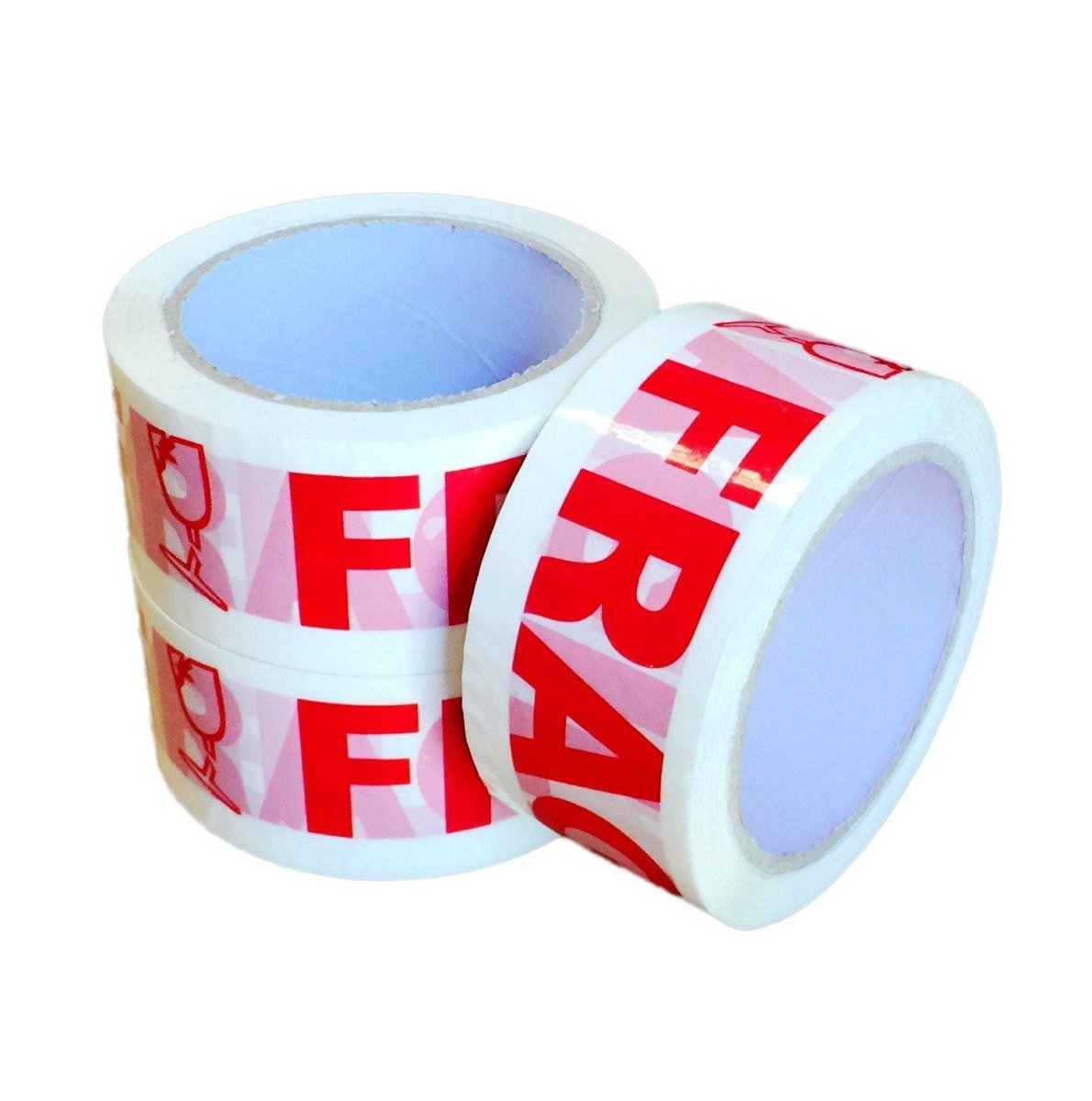 Fragile Packing Tape White Red 48mm x 75meter