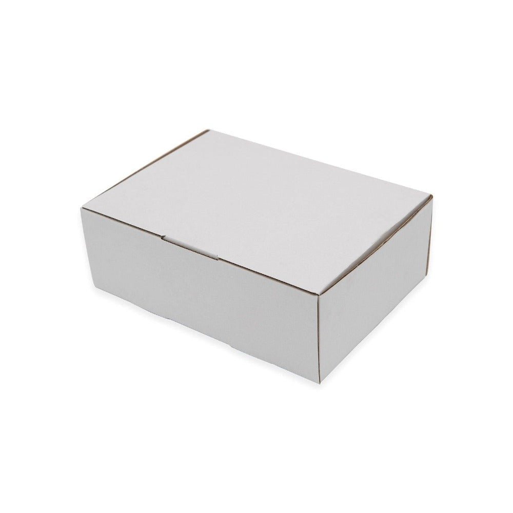 Mailing Box 250 x 150 x 90mm White Diecut Carton B12
