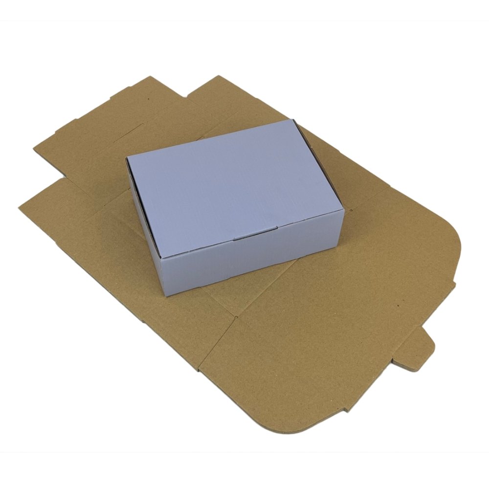 Modern Grey Mailing Box 220 x 160 x 77mm B374 Diecut BoxMore