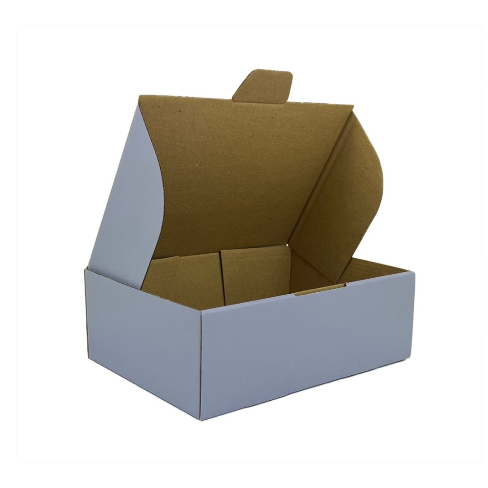 Modern Grey Mailing Box 310 x 230 x 105mm B390 A4 Diecut BoxMore