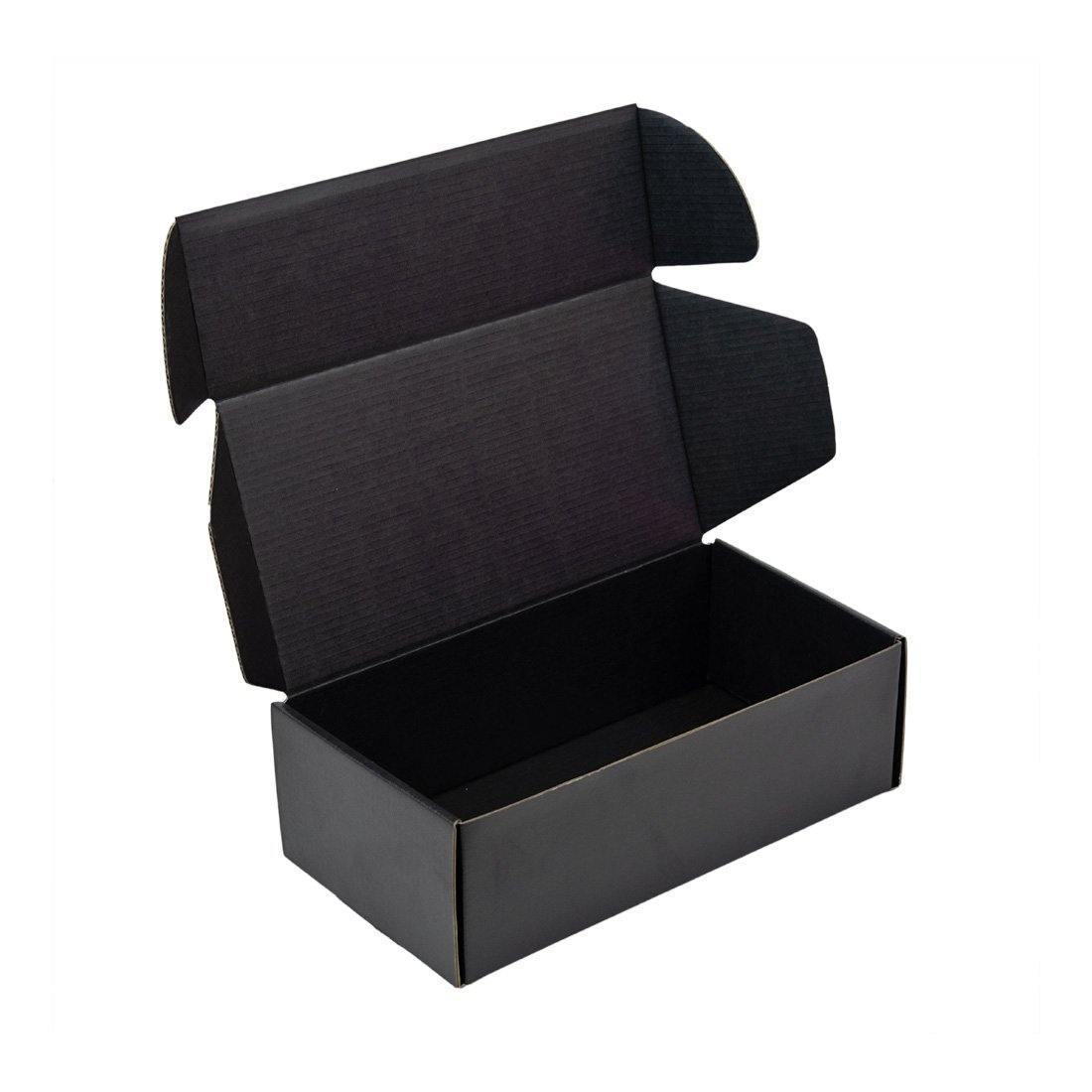Premium Full Black Tuck Mailing Box 240 x 125 x 75mm
