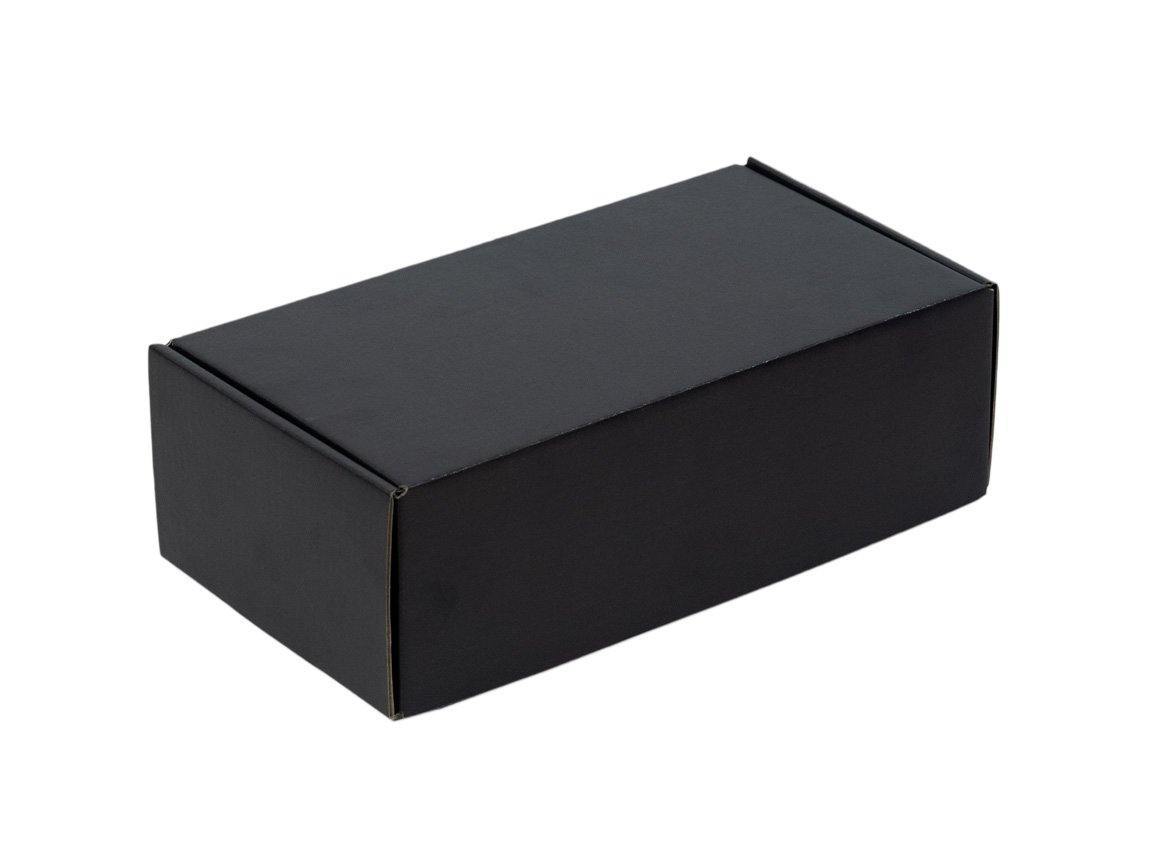 240 x 125 x 75mm Premium Full Black Tuck Mailing Box