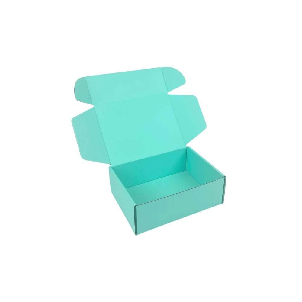 Premium Full Mint Blue Tuck Mailing Box 174 x 128 x 53mm B352