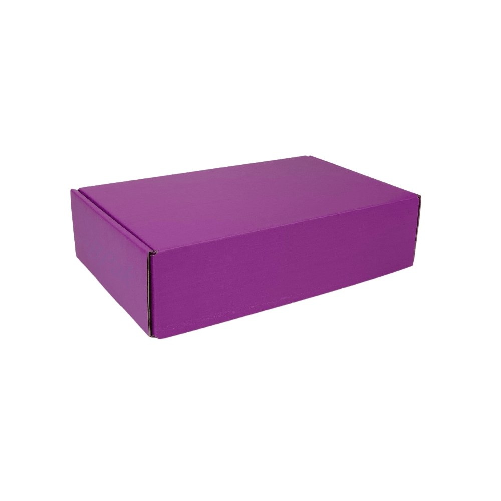 Premium Full Purple Mailing Box 240 x 150 x 60mm B269 Tuck Front Mailer BoxMore