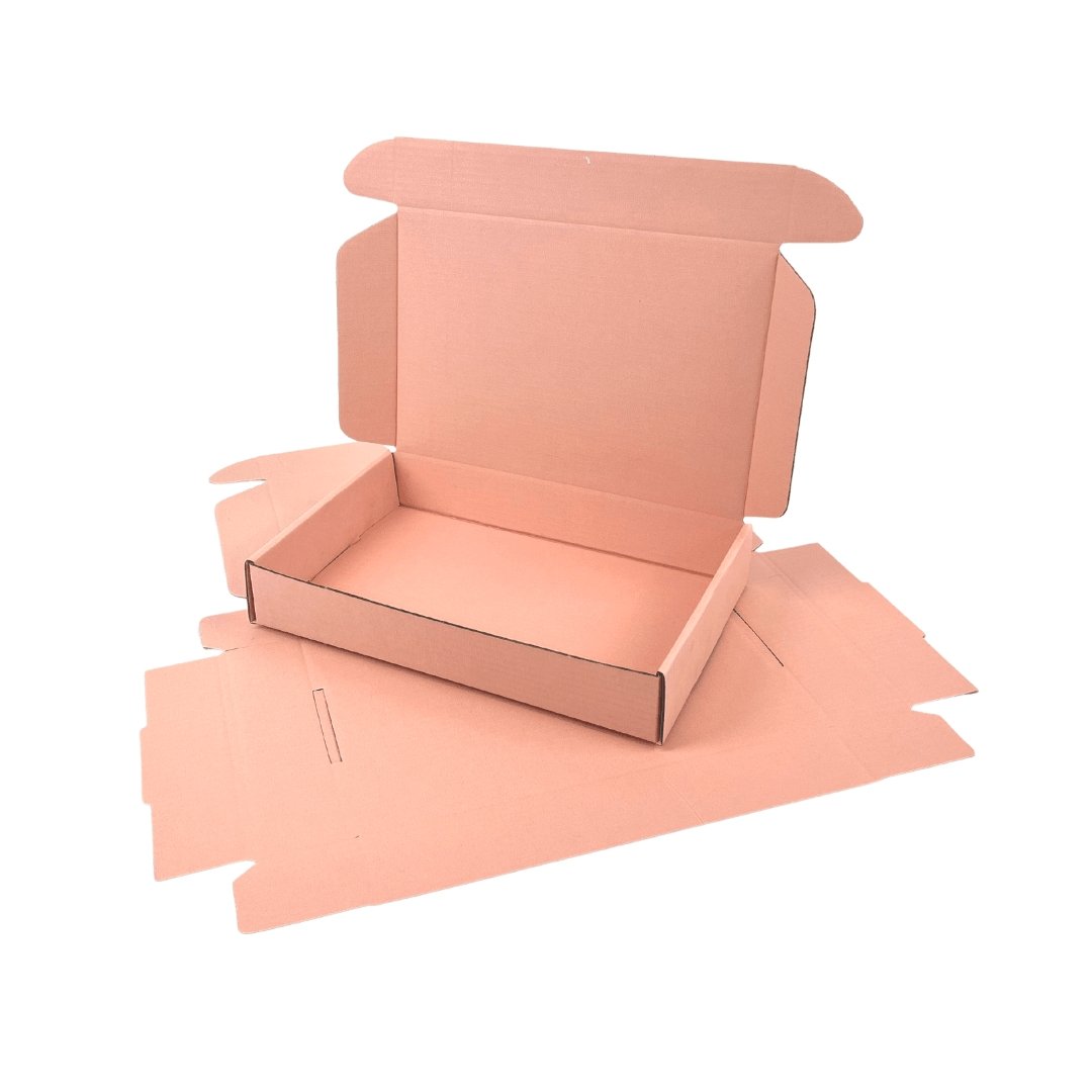 Premium Full Rose Pink 220 x 145 x 35mm Mailing Box