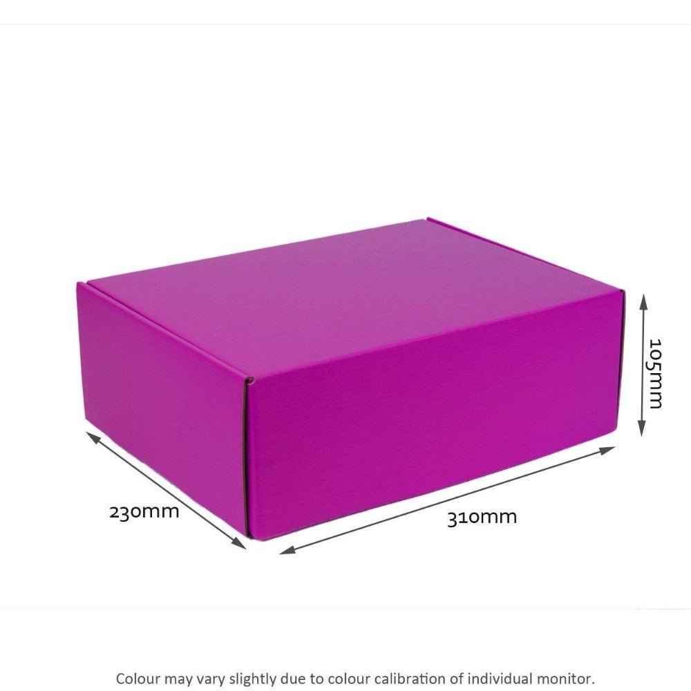 Premium Purple 310 x 230 x 105mm A4 Tuck Mailing Boxes