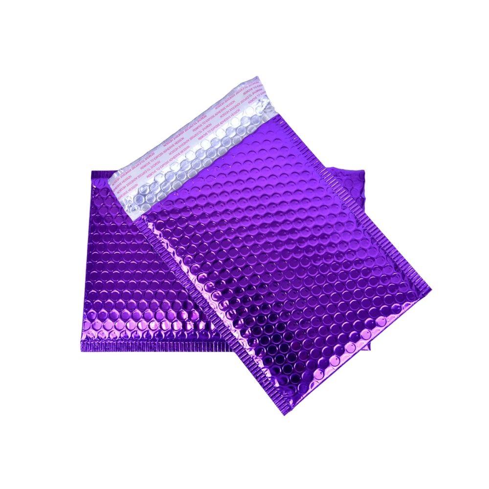 Premium Purple Metallic Bubble Padded Bag 01 160mm x 230mm