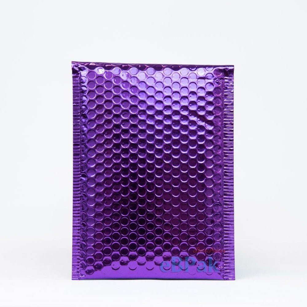Purple Metallic Bubble Mailer 01 160mm x 230mm