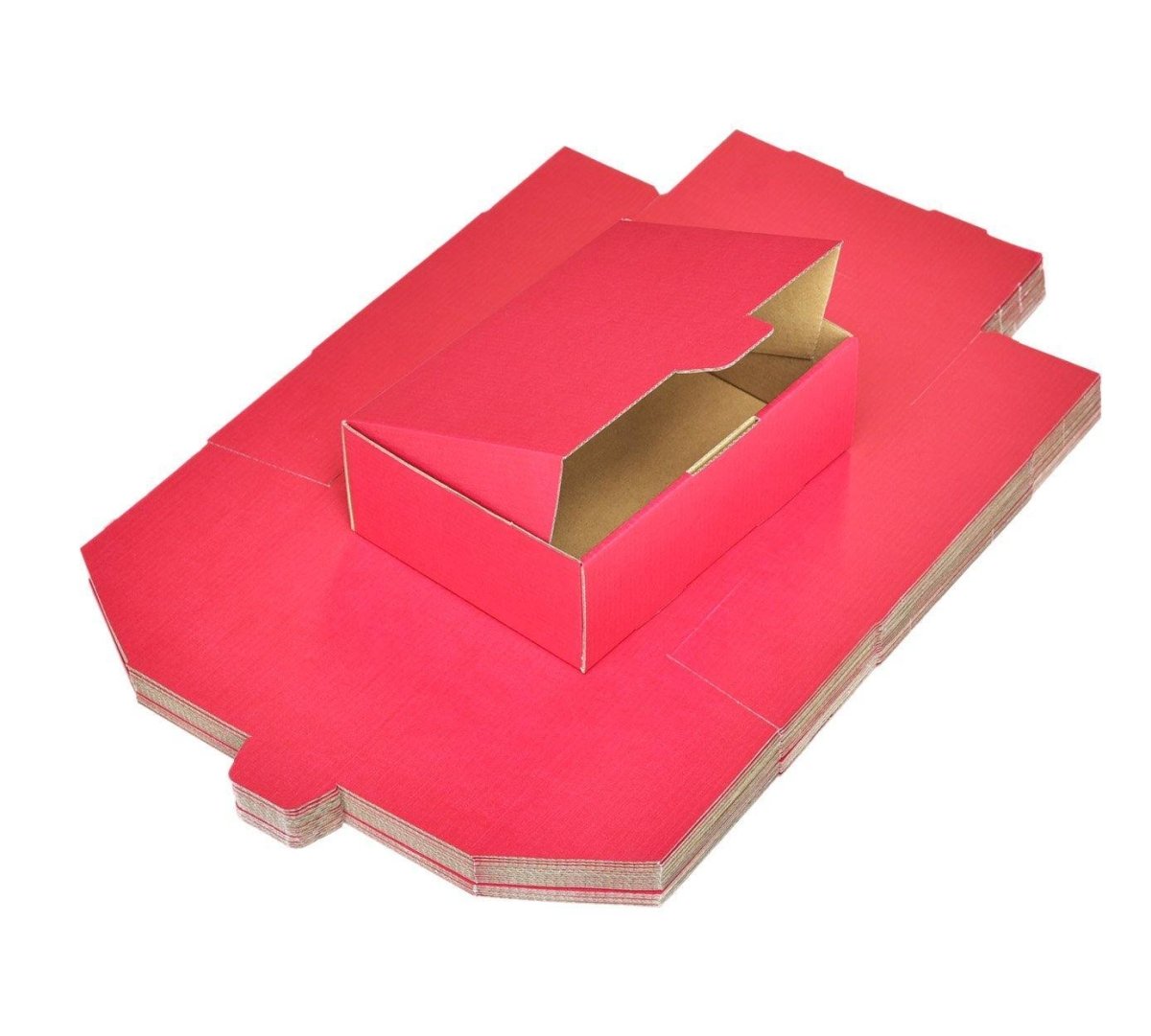 Red A5 Mailing Box 220 x 160 x 77mm B57 Diecut BoxMore