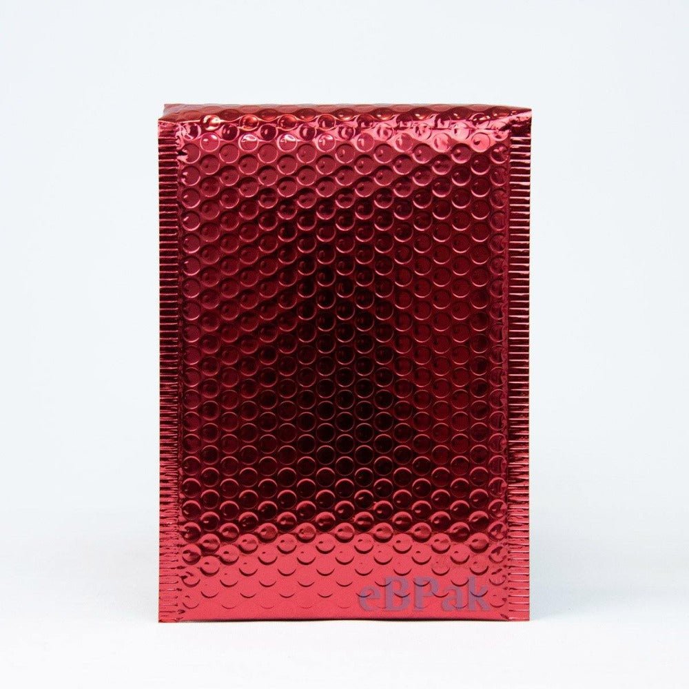Red Metallic Bubble Mailer 01 160mm x 230mm eBPak