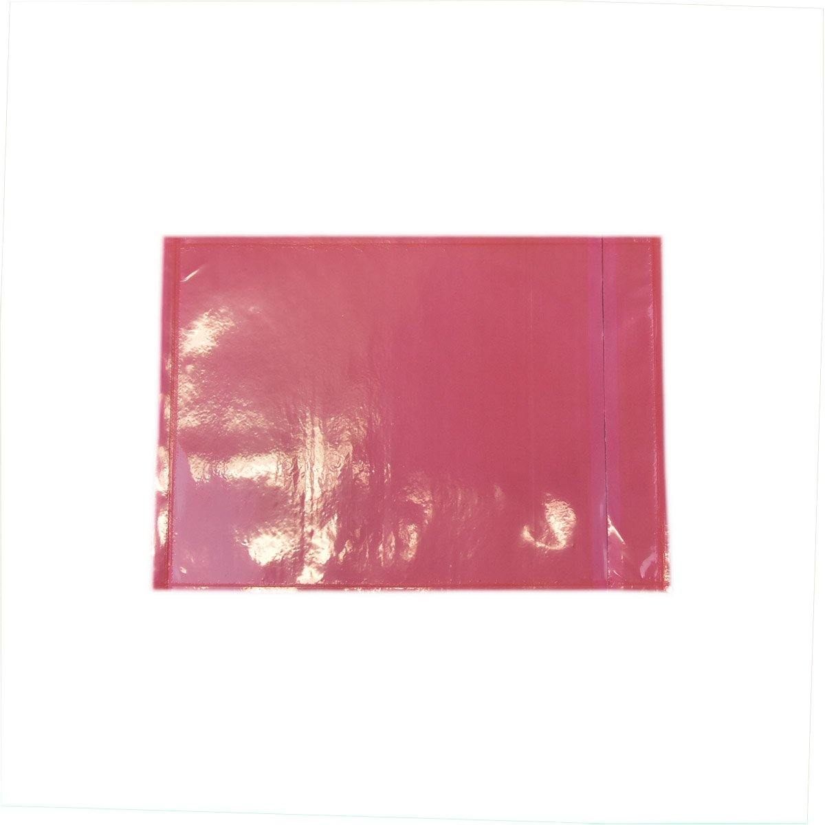 Red Plain Document Enclosed Pouch 115 x 150mm Sticky Envelope eBPak