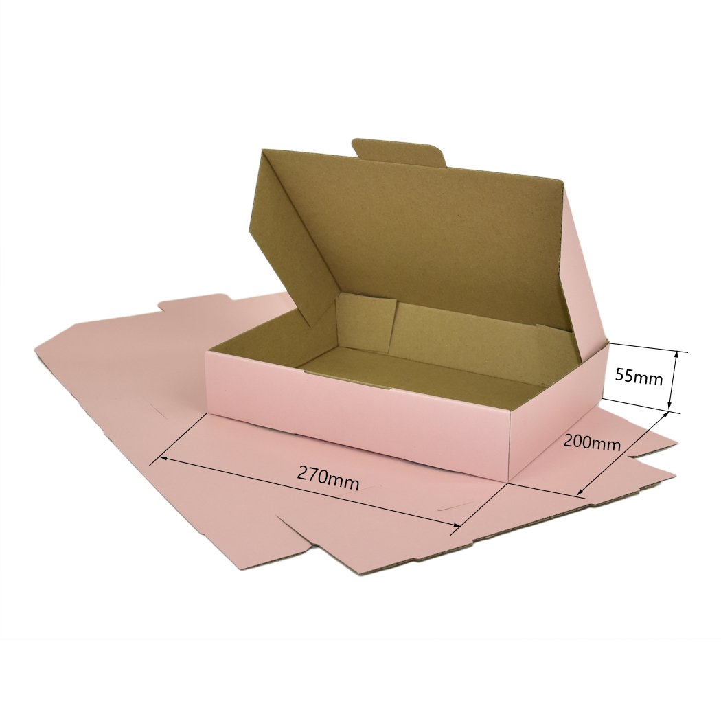 Rose Pink Mailing Box Diecut eCommerce Mailer eBPak