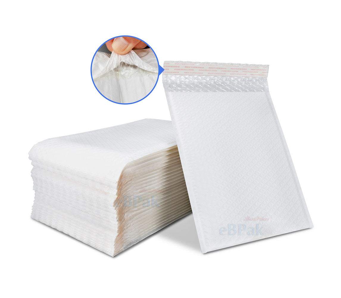 White Poly Bubble Mailer G0 100mm x 180mm 00 Padded Mailer PolyGO